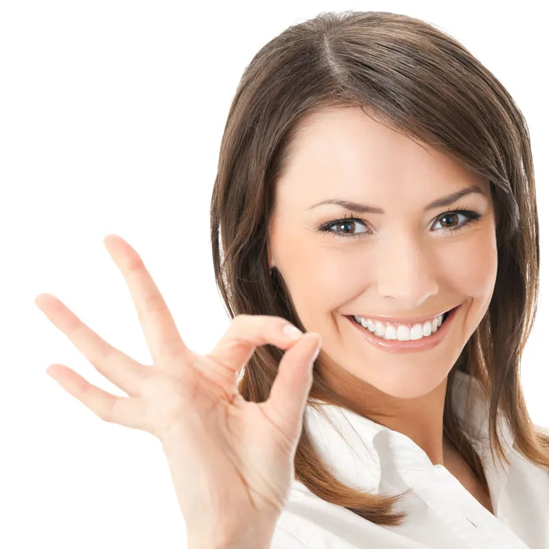 Woman-holding-her-hand-in-ok-symbol